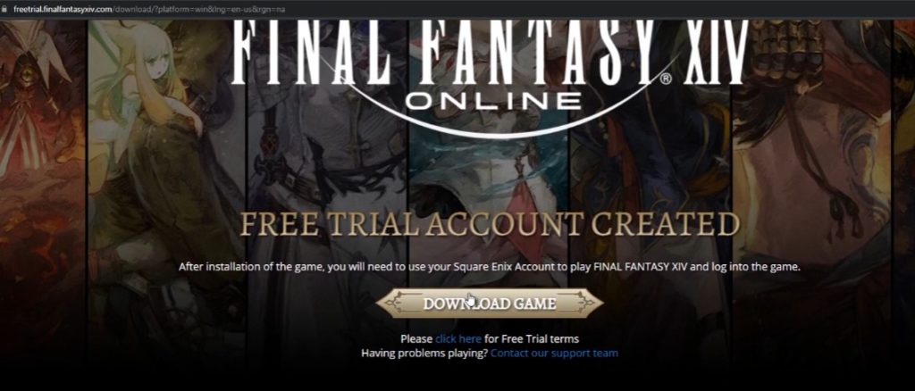 how do i download ff14 free trial on steam